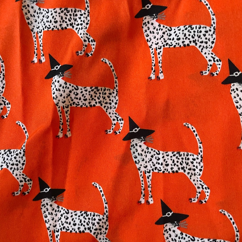 Funky Witch Cat Print Pajamas - Picture 5 of 8